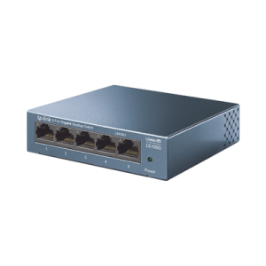 switch de escritorio gigabit de 5 puertos 10/100/1000mbps, carcasa metálica