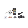 kit de impresora etiquetadora, para identificación de cables, componentes y equipos de seguridad, con teclado qwerty, de transferencia térmica, con adaptador ac