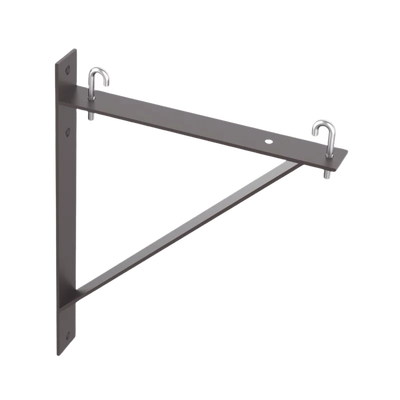 kit de soporte triangular a pared, para escalerillas de 12 y 6 in de ancho, de acero, color negro kit de soporte triangular a pared, para escalerillas de 12 y 6 in de ancho, de acero, color negro