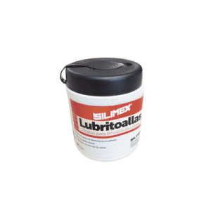 lubritoallas para cables / elimina el exceso de lubricante en jalado por tuberías / toallitas húmedas con doble textura / limpieza rápida y segura / compatibles con todo tipo de cableado / presentación de 30 piezas