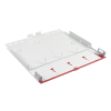 distribuidor de fibra Óptica de alta densidad ligthverse *pro* para rack de 19in, acepta 4 placas plug and play, hasta 96 fibras, 1 ur