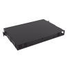 distribuidor de fibra Óptica de alta densidad ligthverse *core* para rack de 19in, acepta 4 placas plug and play, hasta 96 fibras, 1 ur