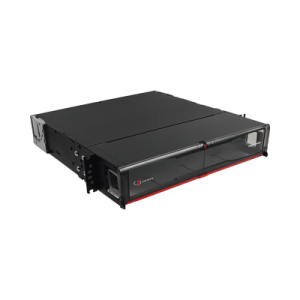 distribuidor de fibra Óptica de alta densidad ligthverse *pro* para rack de 19in, acepta 8 placas plug and play, hasta 192 fibras, 2 ur