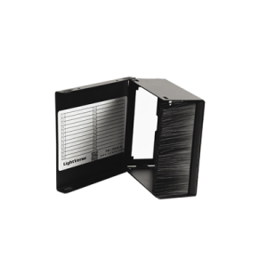 fiber, enclosure, lightverse, wall mount, fixed access, 1 opening, black