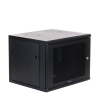 gabinete linkedpro de montaje en pared, de 19in, puerta perforada, 6 ur, 340 mm de profundidad, color negro