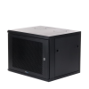 gabinete linkedpro de montaje en pared, de 19in, puerta perforada, 6 ur, 340 mm de profundidad, color negro