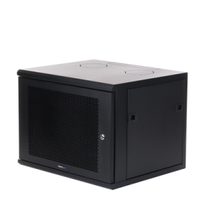 gabinete linkedpro de montaje en pared, de 19in, puerta perforada, 6 ur, 340 mm de profundidad, color negro