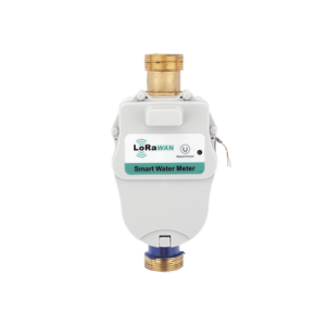 flujometro de agua lorawan® para tuberia de 1 pulgada con valvula de corte de fujo