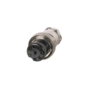 conector de micrófono macho de 8 contactos de uso rudo.