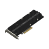 adaptador ssd m.2 | pcie 3.0 x8 | nvme | compatible con m.2 22110 y 2280 | 2 ranuras m key | perfil bajo y altura completa | garantía de 5 años.