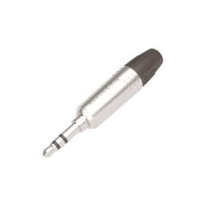 conector delgado estéreo | 3.5 mm | carcasa cromada perla | contacto niquelado | cable od 2 4,5 mm