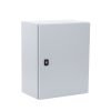 gabinete de uso exterior nema 4/12; ip66; ik10, 500 x 400 x 260 mm, de acero, color gris claro