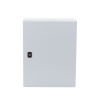 gabinete de uso exterior nema 4/12; ip66; ik10, 500 x 400 x 260 mm, de acero, color gris claro