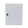 gabinete de uso exterior nema 4/12; ip66; ik10, 500 x 400 x 260 mm, de acero, color gris claro