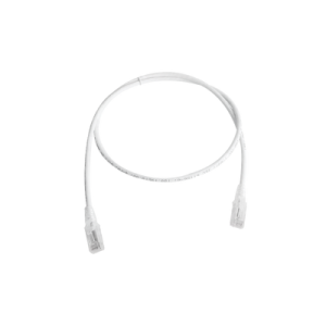 patch cord mc5 modular cat5e utp, cm/ls0h, 5ft, color blanco, versión bulk (sin empaque individual)