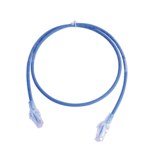 patch cord mc5 modular cat5e utp, cm/ls0h, 7ft, color azul, versión bulk (sin empaque individual)