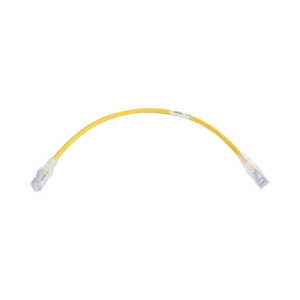 patch cord mc6 modular cat6 utp, cm/ls0h, 1ft, color amarillo