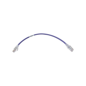 patch cord mc6 modular cat6 utp, cm/ls0h, 1ft, color violeta