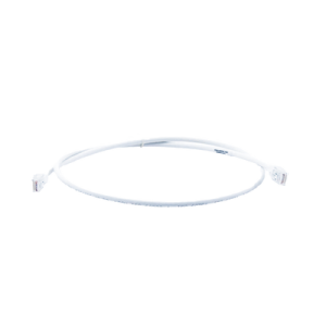 patch cord mc6 modular cat6 utp, cm/ls0h, 3ft, color blanco, versión bulk (sin empaque individual)
