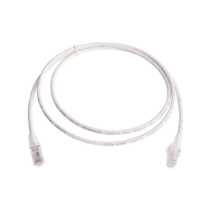 patch cord mc6 modular cat6 utp, cm/ls0h, 5ft, color blanco