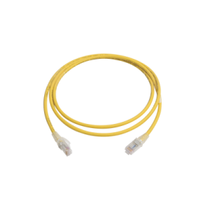 patch cord mc6 modular cat6 utp, cm/ls0h, 5ft, color amarillo