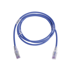 patch cord mc6 modular cat6 utp, cm/ls0h, 5ft, color azul, versión bulk (sin empaque individual)