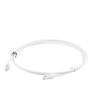 patch cord mc6 modular cat6 utp, cm/ls0h, 7ft, color blanco, diámetro reducido (28awg), versión bulk (sin empaque individual)