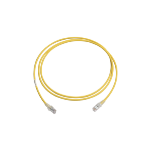 patch cord mc6 modular cat6 utp, cm/ls0h, 7ft, color amarillo