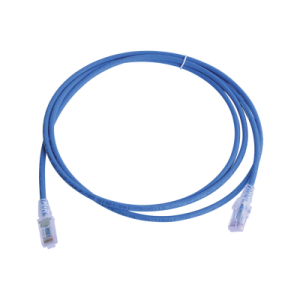 patch cord mc6 modular cat6 utp, cm/ls0h, 7ft, color azul, versión bulk (sin empaque individual)