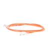 patch cord mc6 modular cat6 utp, cm/ls0h, 7ft, color naranja, diámetro reducido (28awg)