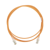 patch cord mc6 modular cat6 utp, cm/ls0h, 7ft, color naranja, diámetro reducido (28awg)