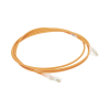 patch cord mc6 modular cat6 utp, cm/ls0h, 7ft, color naranja, diámetro reducido (28awg)