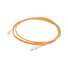 patch cord mc6 modular cat6 utp, cm/ls0h, 7ft, color naranja, diámetro reducido (28awg)