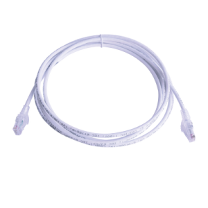 patch cord mc6 modular cat6 utp, cm/ls0h, 10ft, color blanco