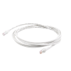 patch cord mc6 modular cat6 utp, cm/ls0h, 10ft, color blanco, versión bulk (sin empaque individual)