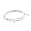 patch cord mc6 modular cat6 utp, cm/ls0h, 10ft, color blanco, versión bulk (sin empaque individual)