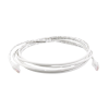 patch cord mc6 modular cat6 utp, cm/ls0h, 10ft, color blanco, versión bulk (sin empaque individual)