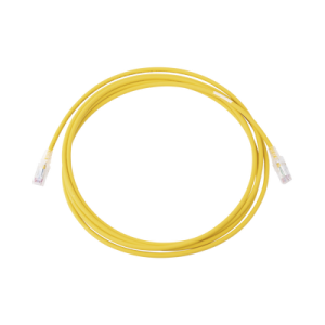 patch cord mc6 modular cat6 utp, cm/ls0h, 10ft, color amarillo