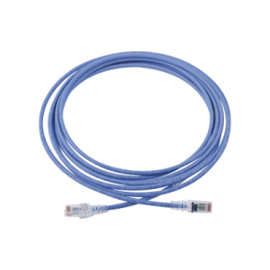 patch cord mc6 modular cat6 utp, cm/ls0h, 15ft, color azul