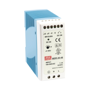 fuente de poder industrial riel din 48vcc, 40w