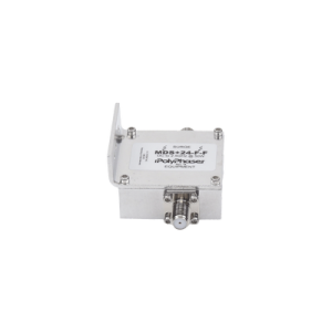 protector rf coaxial a 75 ohms +24vdc con conector f hembra de 300 mhz 2.5 ghz