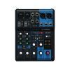 mezcladora de audio | 6 canales | 2 entradas de micro/6 de línea (2 mono + 2 estéreo) | efectos integrados | alimentación phantom