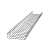 charola tipo malla 116/400 mm, acabado electro zinc, hasta 738 cables cat6, tramo de 3 metros