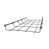 charola bimetálica tipo malla 33/200 mm, ideal para utilizarse al exterior o zonas húmedas, hasta 105 cables cat6, tramo de 3 metros