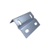 placa salida a tubo, con acabado electro zinc