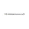 clip recto automático para unir tramos de charola, con acabado electro zinc