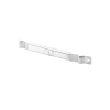 clip recto automático para unir tramos de charola, con acabado electro zinc