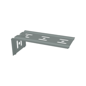 ménsula económica, para montaje en pared, para anchos de charola de 150mm, con acabado electro zinc