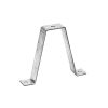 soporte doble para sujetador universal, ideal para instalación en techo, con acabado electro zinc para varilla de 1/4 y 5/16