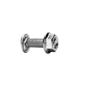 tornillo + tuerca milimétrico, con acabado electro zinc